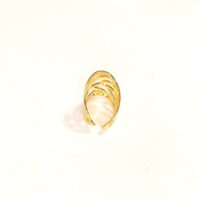 Anillo ajustable filigrana baño oro