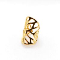 Anillo ajustable filigrana baño oro